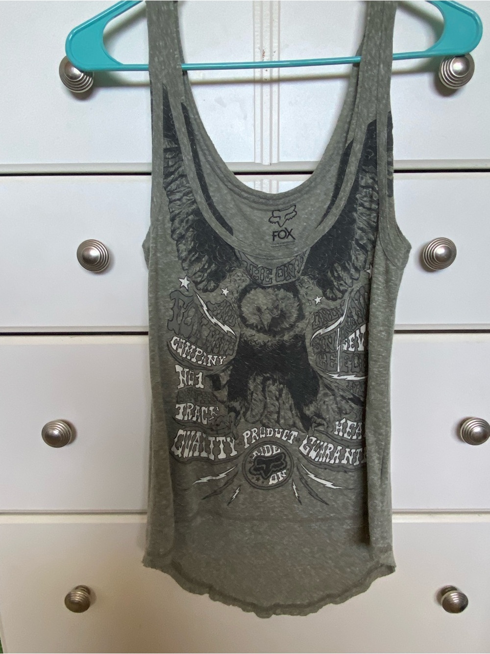 Fox Green Graphic Eagle Tank Top